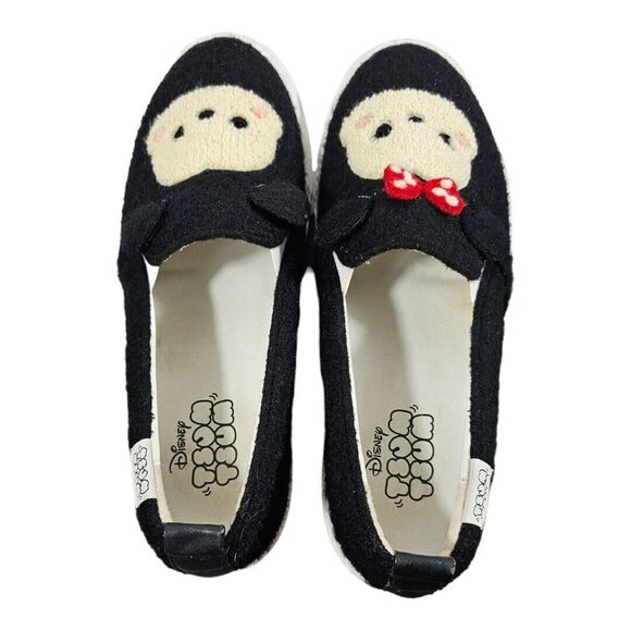 Disney Mickey and Minnie Tsum Tsum Slip On Kids Shoes Sz 1.5 Fabric Top Vacation - Picture 4 of 10